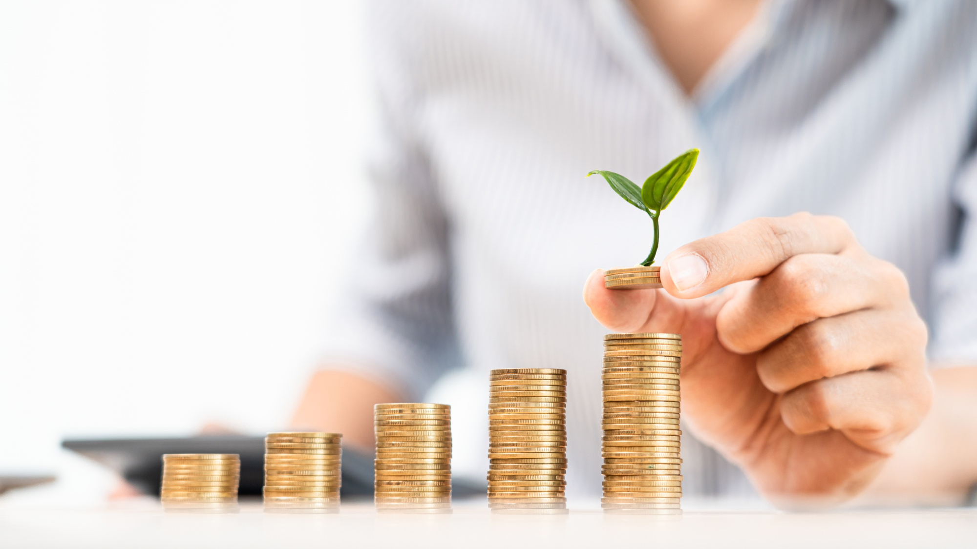 Gráfico creciente de inversión