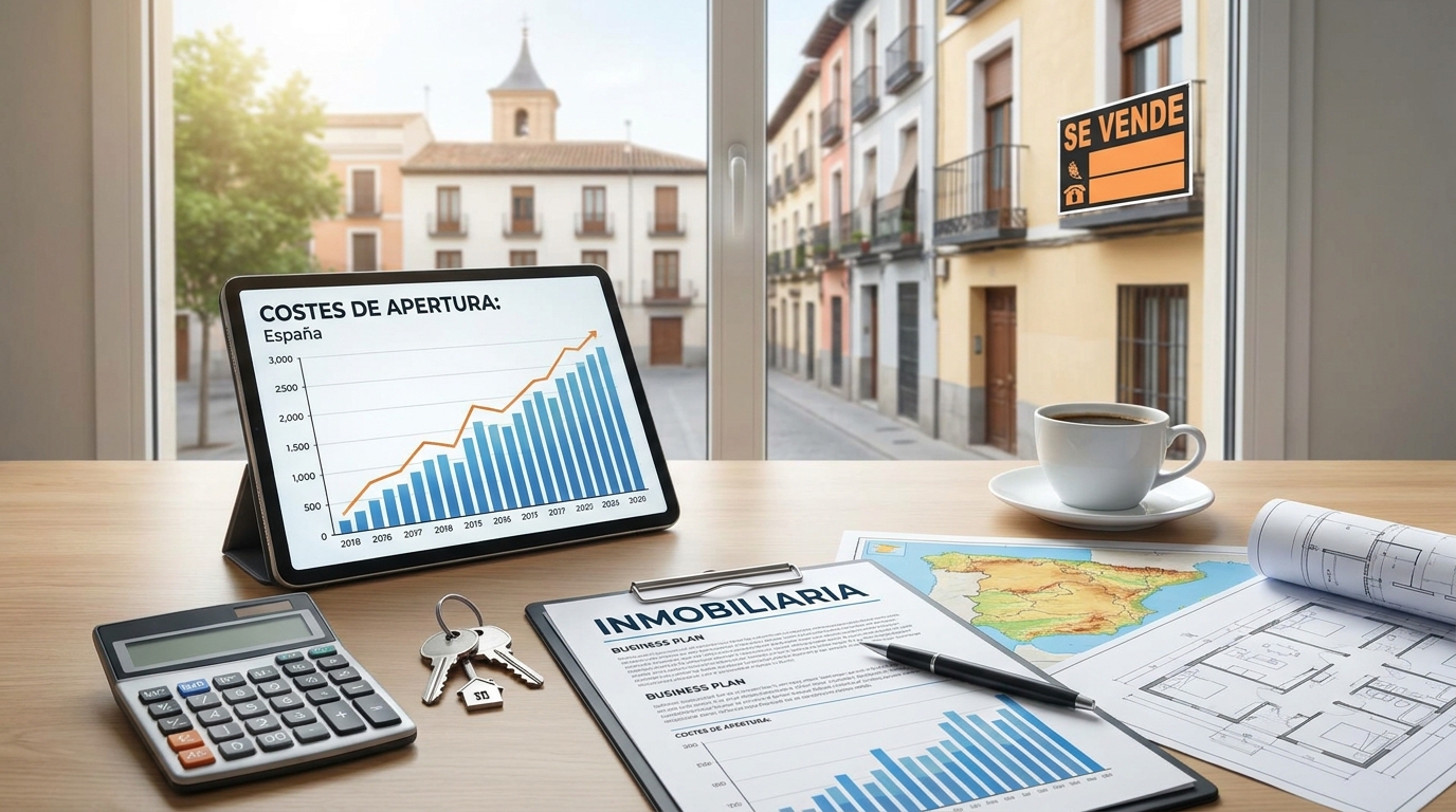 cuánto cuesta montar una inmobiliaria en españa