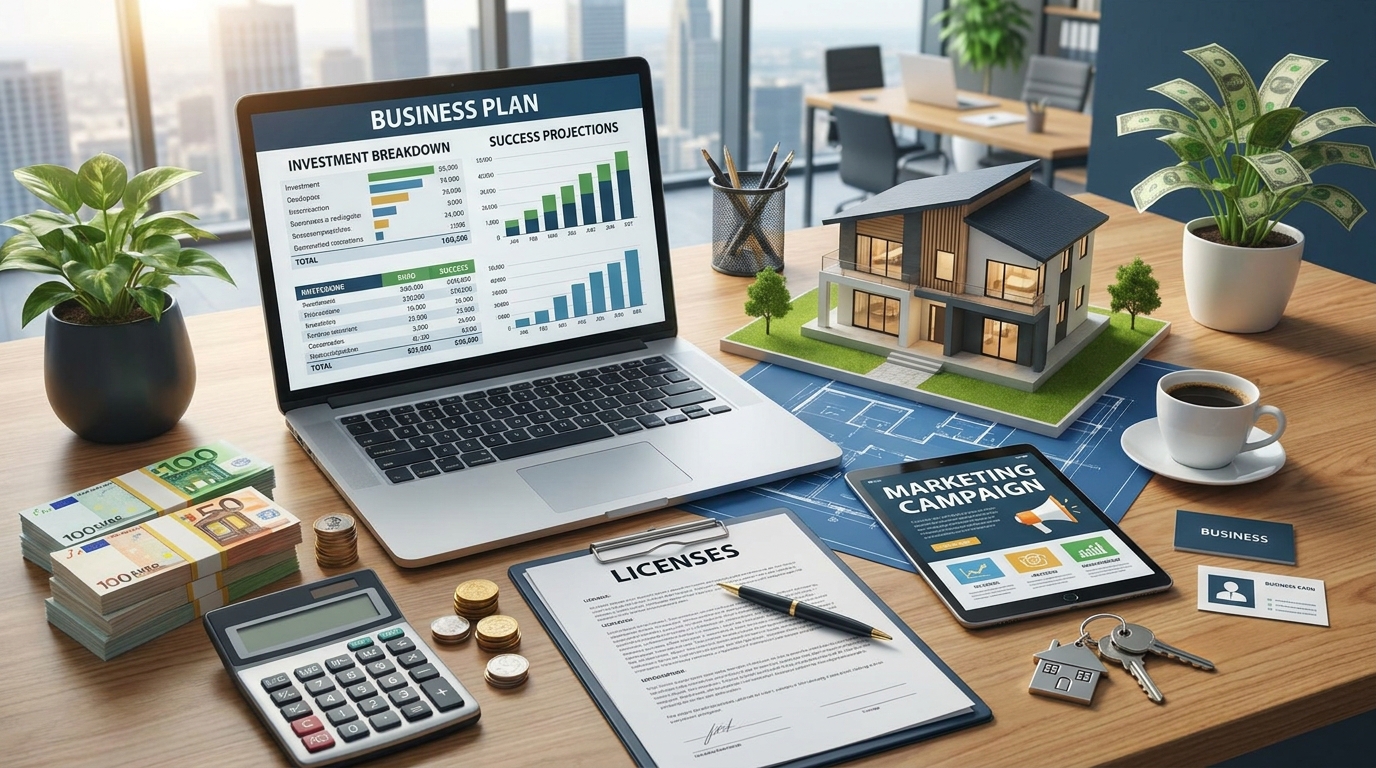 cuánto dinero abrir inmobiliaria