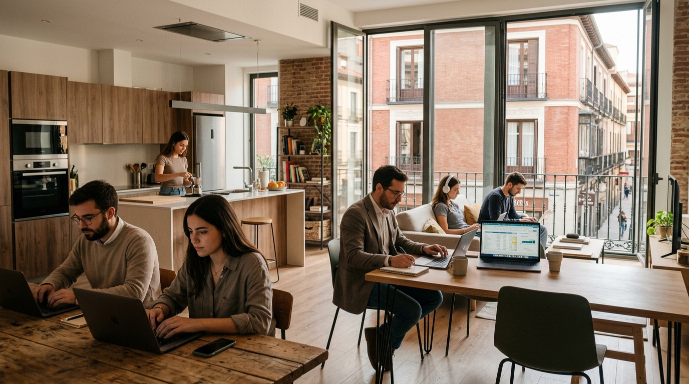 Alquiler por habitaciones en Madrid